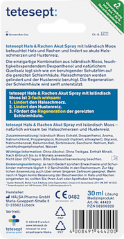 Hals- und Rachen Spray mit Isländisch Moos tetesept