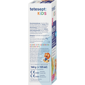Hustensaft Kids Honig & Isländisch Moos tetesept