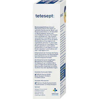 Hustensaft Pflanzlicher Reizhusten Stiller  tetesept