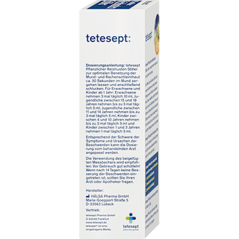 Hustensaft Pflanzlicher Reizhusten Stiller  tetesept
