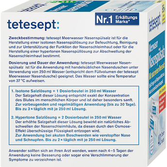 Meerwasser Nasenspülsalz tetesept