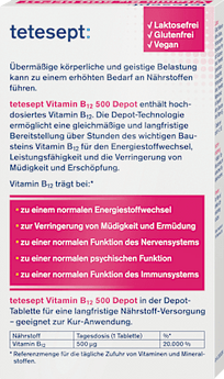 Vitamin B12 Depot 500µg  Tabletten 30 St tetesept