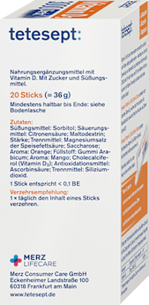 Vitamin D 3000 I.E. Direkt-Sticks 20 St tetesept