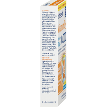 Vitamin D3 10.000 I.E. Wochendepot Tabletten 12 St tetesept
