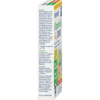 Vitamin K2 + D3 3000 Mini-Tabletten 30 St tetesept