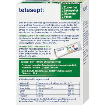 Zink 15µg Sticks tetesept
