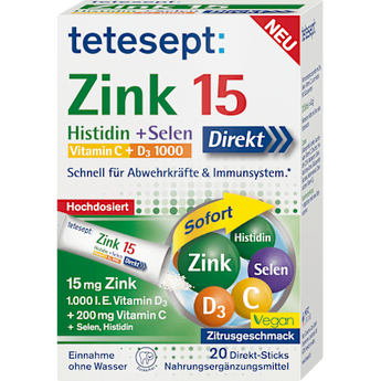 Zink 15µg Sticks tetesept