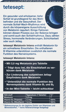 Melatonin Intens Mini Tabletten 30 St, 8,4 g