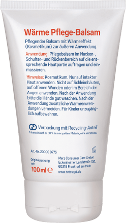 Muskel Wärme Pflegebalsam, 100 ml