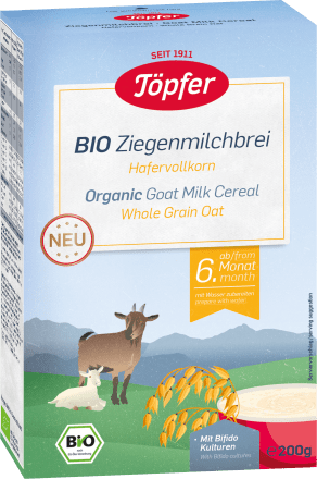 Abendbrei Ziegenmilch Hafer ab dem 6. Monat, 200 g