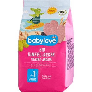 Traube - Aronia - Kekse, ab 1 Jahr, 125 g Baby Snack by BabyLove – Available at VivaVoss