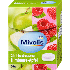Traubenzucker 2in1, Himbeere-Apfel Mivolis