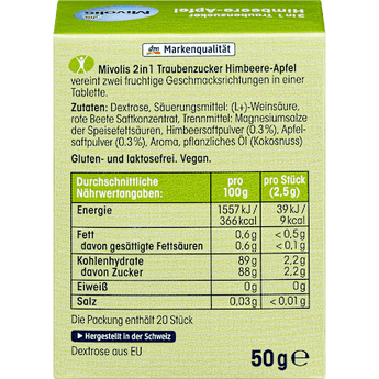 Traubenzucker 2in1, Himbeere-Apfel Mivolis