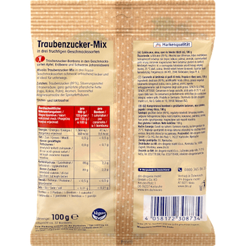 Traubenzucker, Früchte-Mix Mivolis