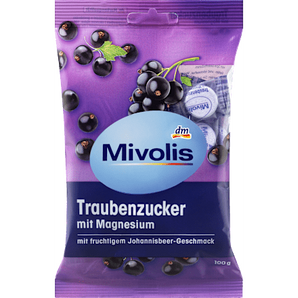 Traubenzucker, Johannisbeere mit Magnesium Mivolis