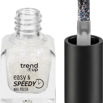 Nagellack Easy & Speedy 470 Transparent with Duochrome Glitter  trend !t up