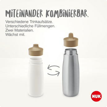 Trinkflasche Edelstahl Mini - Me flieder, 300ml, 1 St - VivaVoss