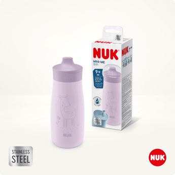 Trinkflasche Edelstahl Mini - Me flieder, 300ml, 1 St - VivaVoss