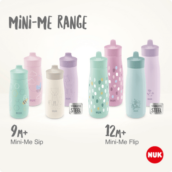 Trinkhalmflasche Mini - Me lila, 450ml, 1 St - VivaVoss