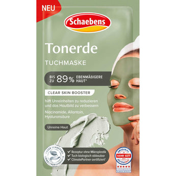 Tuchmaske Tonerde, 1 St Gesichtsmaske by Schaebens – Available at VivaVoss