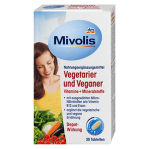 Vegetarier und Veganer Vitamine + Mineralstoffe, Tabletten 30 St., 46 g - VivaVoss