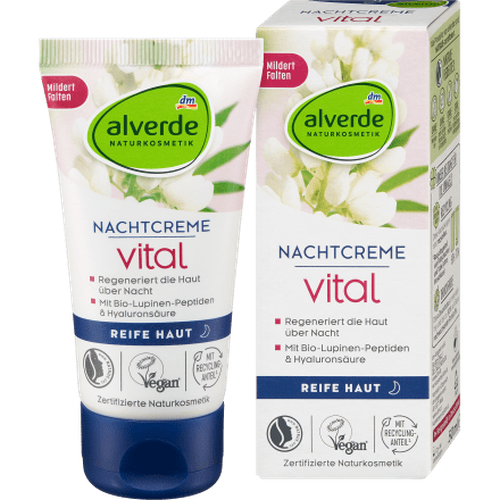 Vital Nachtcreme, 50 ml Nachtcreme by alverde NATURKOSMETIK – Available at VivaVoss
