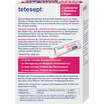 Vitamin B12 500µg Sticks 20 St tetesept