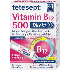 Vitamin B12 500µg Sticks 20 St tetesept