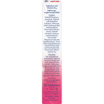 Vitamin B12 500µg Mini Tabletten 30St Doppelherz