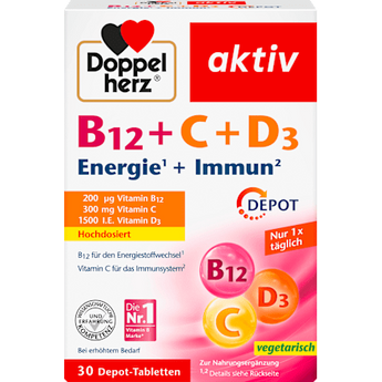 Vitamin B12 + C + D3 Tabletten 30 St Doppelherz