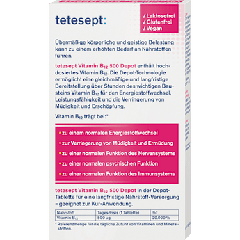 Vitamin B12 Depot 500µg  Tabletten 30 St tetesept