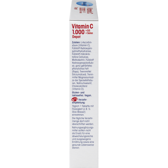 Vitamin C 1000 + D3 + Selen Depot 30 St, 42 g - VivaVoss