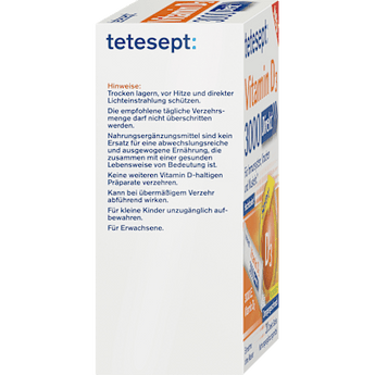 Vitamin D 3000 I.E. Direkt-Sticks 20 St tetesept