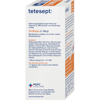 Vitamin D 3000 I.E. Direkt-Sticks 20 St tetesept