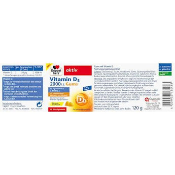 Vitamin D3 2000 I.E. Gums Doppelherz
