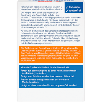 Vitamin D3 2000 I.E. Mini Tabletten 60 St Doppelherz