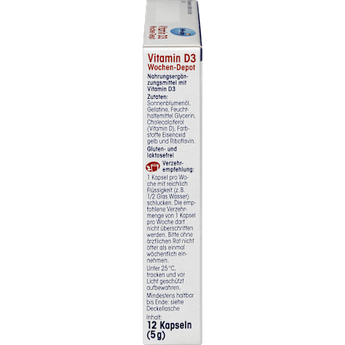Vitamin D3 5600 I.E. Wochen-Depot Weichkapseln 12 St. Mivolis