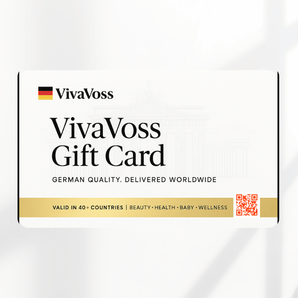 VivaVoss Gift Card – the best gift for beauty, health, and wellness lovers, offering original German products with worldwide delivery.