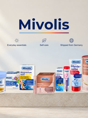 VivaVoss Mivolis vitamins and supplements collection banner, authentic German dm brand health products