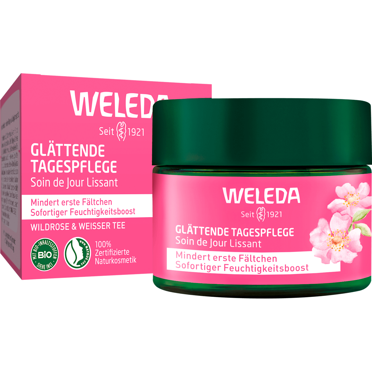 Gesichtscreme glättend Wildrose, 40 ml