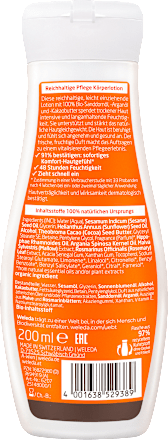 Körperlotion reichhaltige Pflege Sanddorn, 200 ml