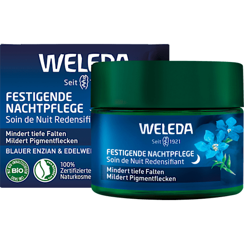 Nachtcreme festigend blauer Enzian & Edelweiß, 40 ml