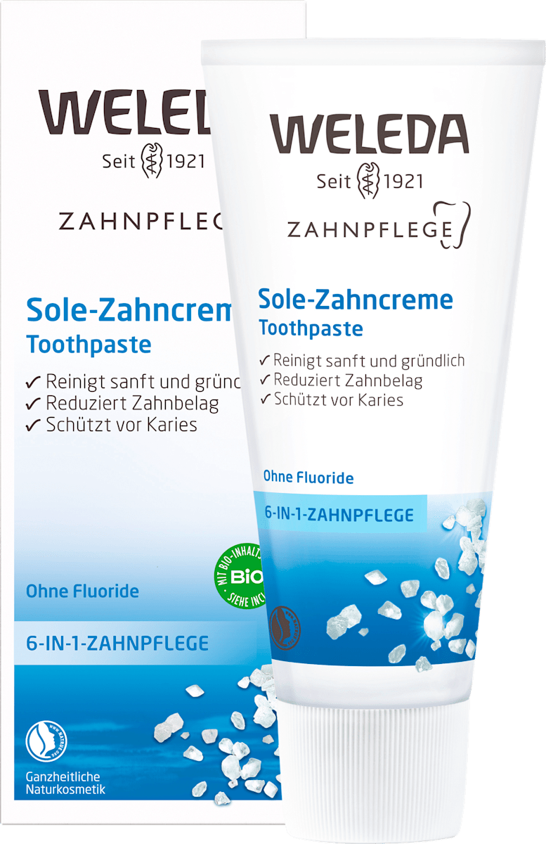 Fluoride-free salt toothpaste, 75 ml