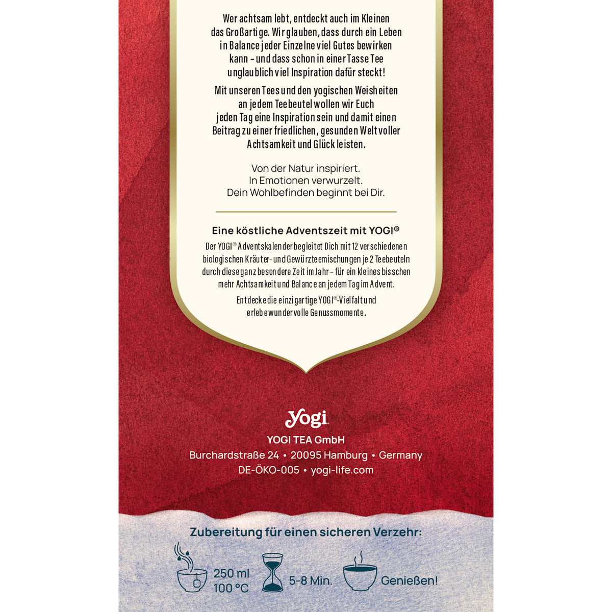 Yogi Tea Advent Calendar 2026 with 24 Teas | VivaVoss