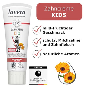 Zahnpasta Kinder, 0-6 Jahren, fluoridfrei lavera NATURKOSMETIK