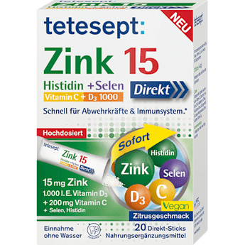 Zink 15µg Sticks tetesept