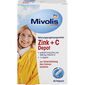 Zink + C Depot Kapseln 60 St. Mivolis