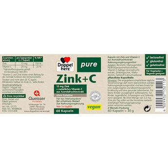 Zink + C Kapseln 60 St Doppelherz