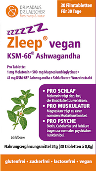 Zleep vegan KSM - 66 Ashwagandha Tabletten 30 St, 24 g Schlafen & Nerven by Madaus & Lauscher – Available at VivaVoss