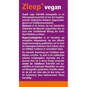 Zleep vegan KSM - 66 Ashwagandha Tabletten 30 St, 24 g Schlafen & Nerven by Madaus & Lauscher – Available at VivaVoss